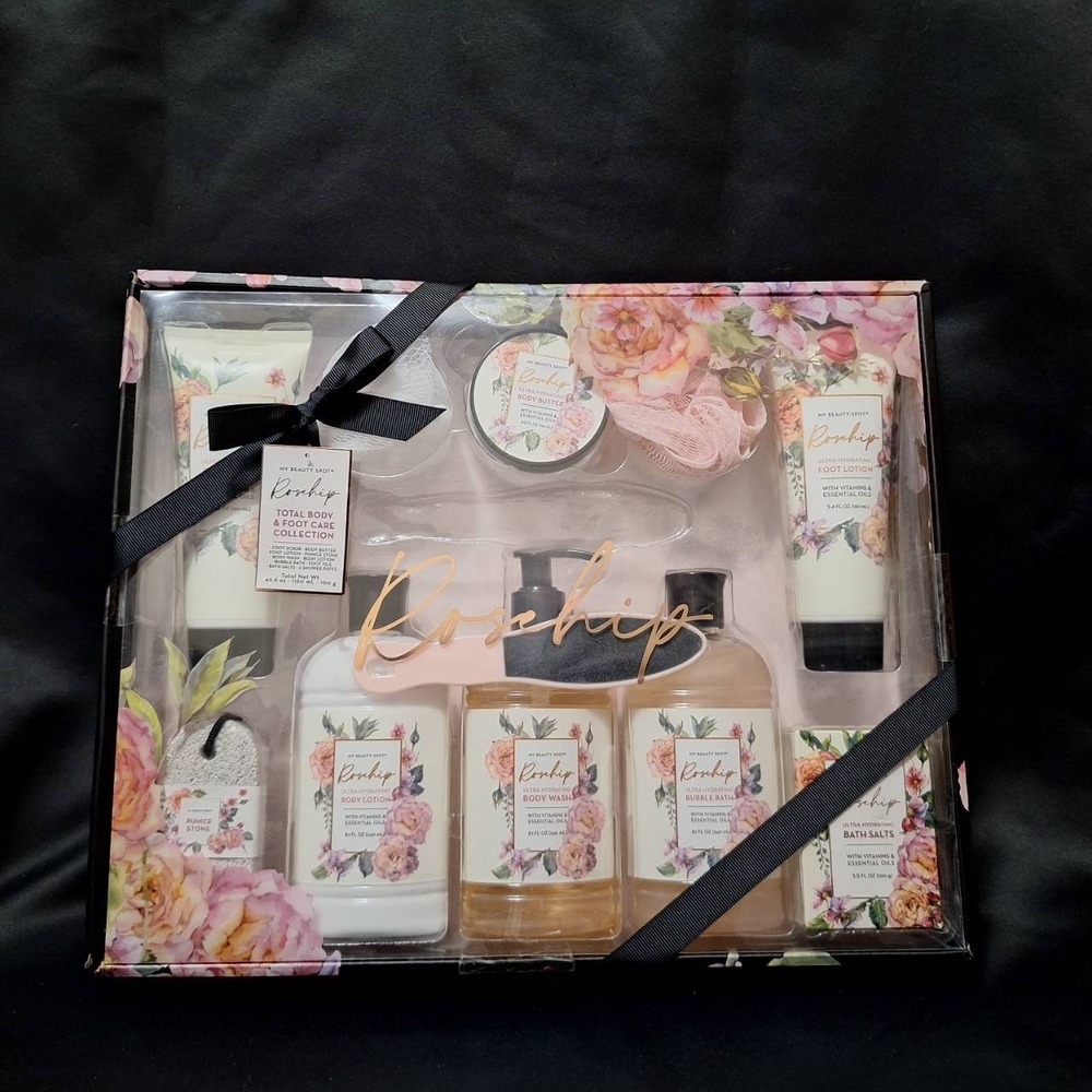 My Beauty Spot Rosehip 11pc Total Body & Foot Care Collection‎ Gift Set Xmas